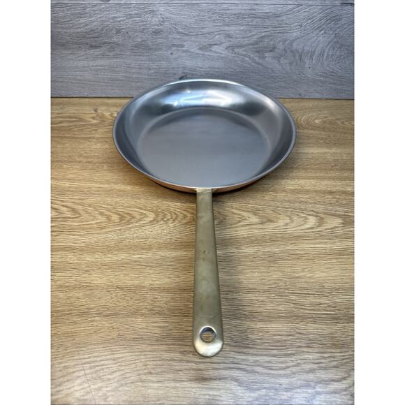 Spring Culinox Brass Handled 10.5”Copper & Stainless Steel Saute Pan Switzerland - Picture 1 of 7